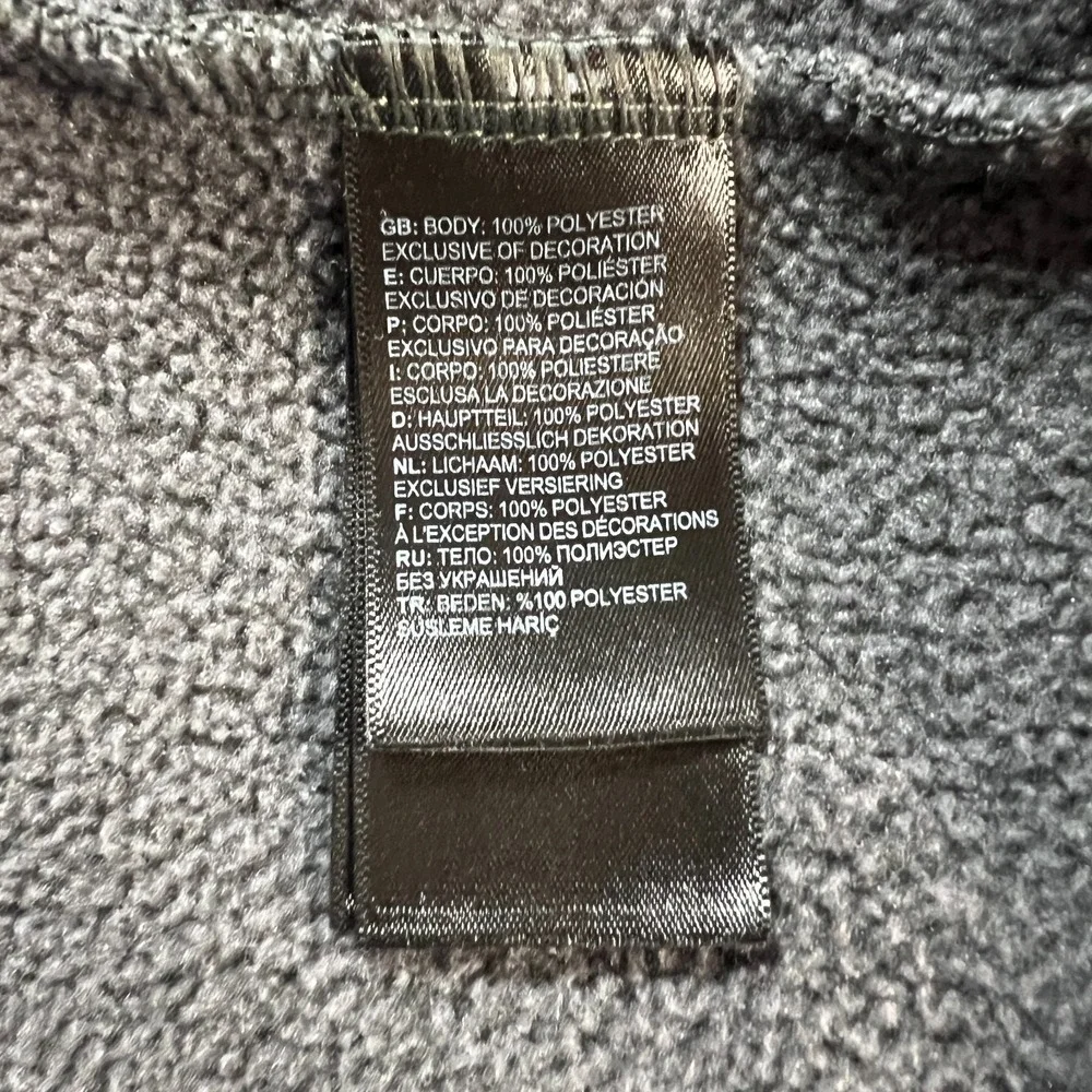 The‎ North Face 1/4 Zip Pullover Mens XXL Gray Textured Cap Rock Fleece Classic